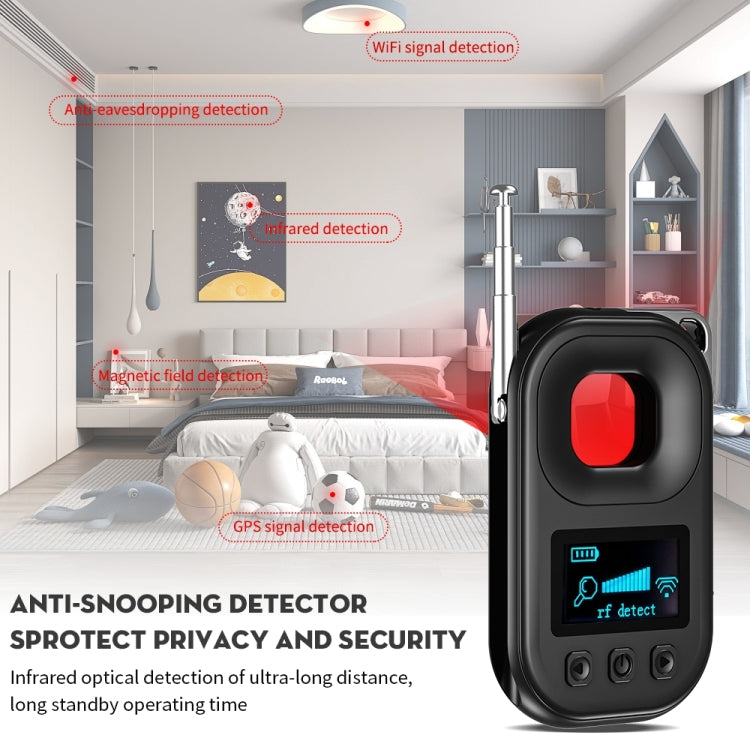 T03 Multi-function Camera Detector Scanner Anti-Peep Eavesdropping Anti-Monitoring Signal Detector