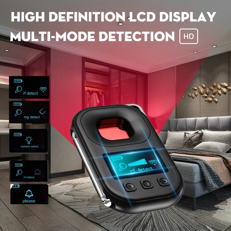 T03 Multi-function Camera Detector Scanner Anti-Peep Eavesdropping Anti-Monitoring Signal Detector