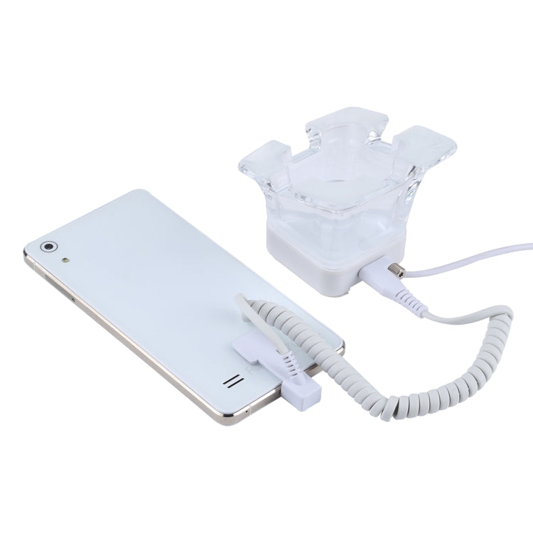 S15 Anti-theft Alarm Stand Security System Touch Burglar Alarm / Anti-theft Alarm Display Holder for Samsung / Huawei / Xiaomi / OPPO / vivo / LG with Micro-USB Port