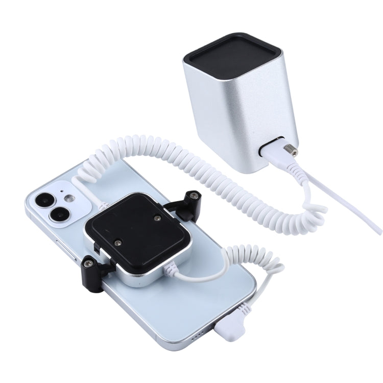 Aluminum Shell Square-column Anti-theft Alarm Stand Security System Burglar Alarm / Anti-theft Alarm Display Holder for iPhone & iPod with 8-Pin Port