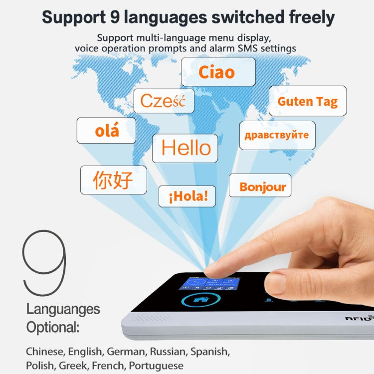 PG-103-GSM WiFi + GSM Touch Screen Intelligent Alarm System