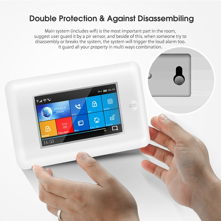 PG-106-GSM GSM/GPRS + WiFi Intelligent Alarm System with Touch Screen & RFID Function