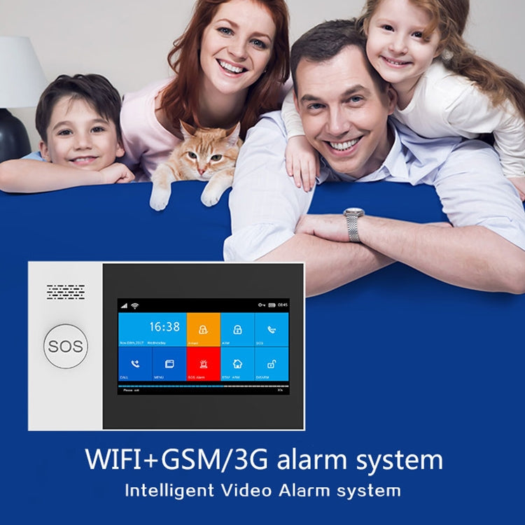 PG-107 GSM + WiFi Intelligent Alarm System with 4.3 inch TFT Display Screen
