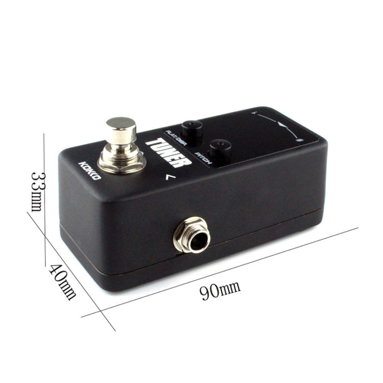 KOKKO FTN2 Guitar Mini Monoblock Effects Pedal Tuner, High Sensitivity Dual Mode Display Screen