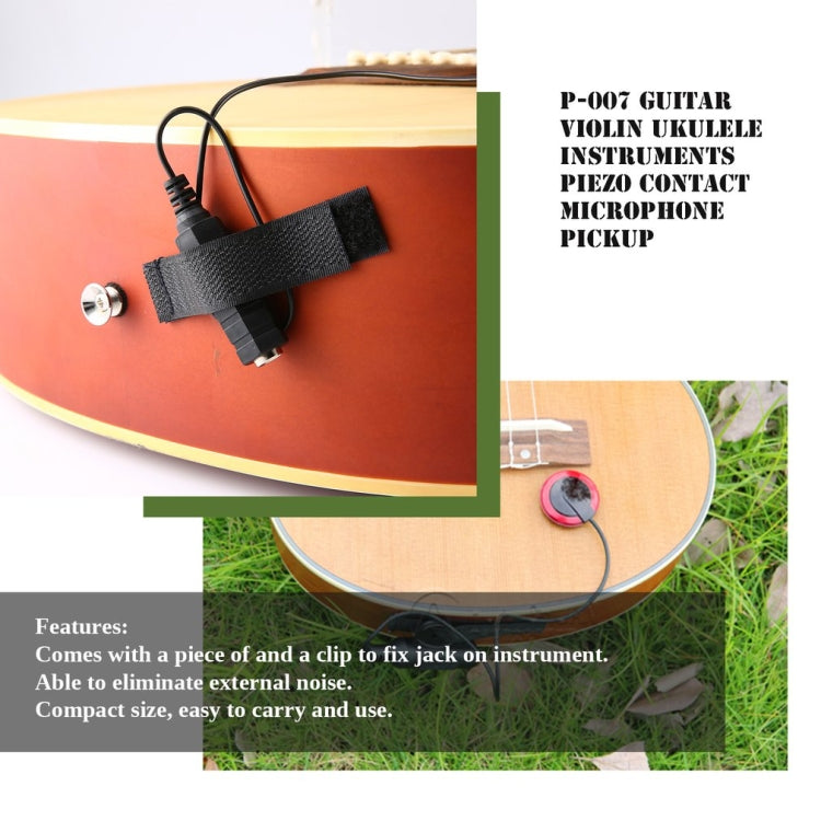 For Wooden Guitar Pasteable Multifunctional Sound Pickup