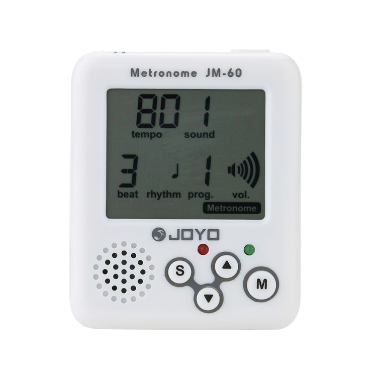 JOYO JM-60 Mini Portable Rechargeable Clip-on Electronic Digital Metronome Tone Generator Tuner for Guitar Violin Ukulele