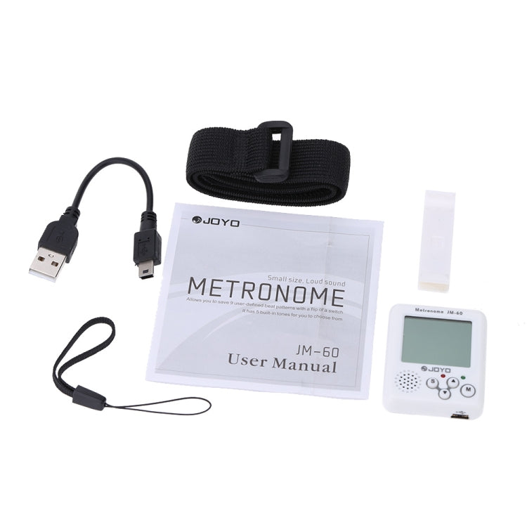 JOYO JM-60 Mini Portable Rechargeable Clip-on Electronic Digital Metronome Tone Generator Tuner for Guitar Violin Ukulele