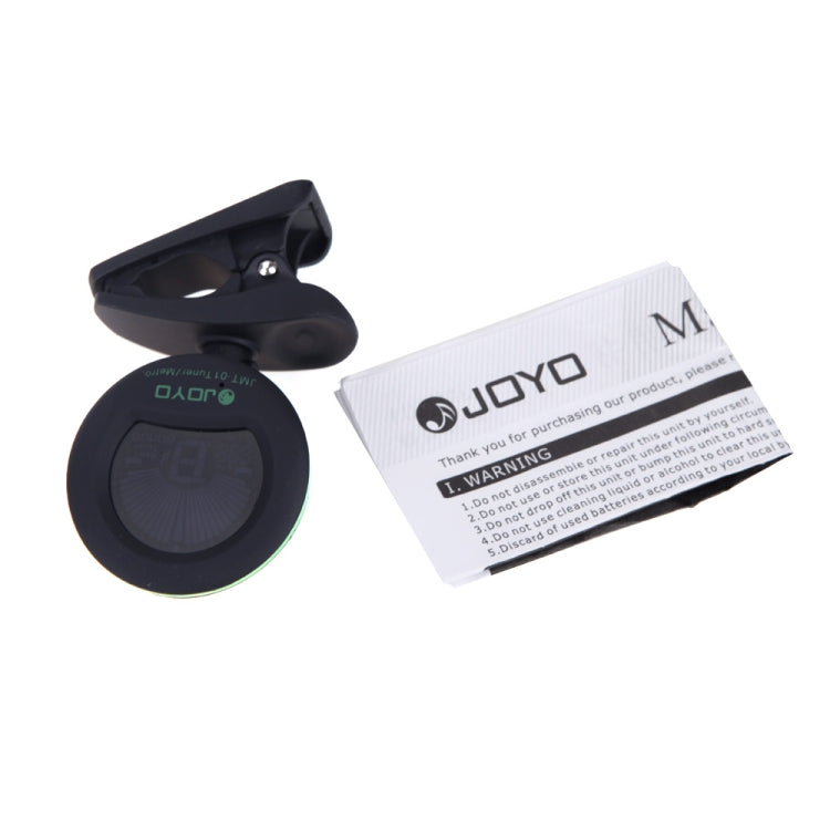 JOYO JMT-01 Clip-on Electric Guitar Tuner & Metronome Built-in Mic Color Screen for Guitar Violin Ukulele
