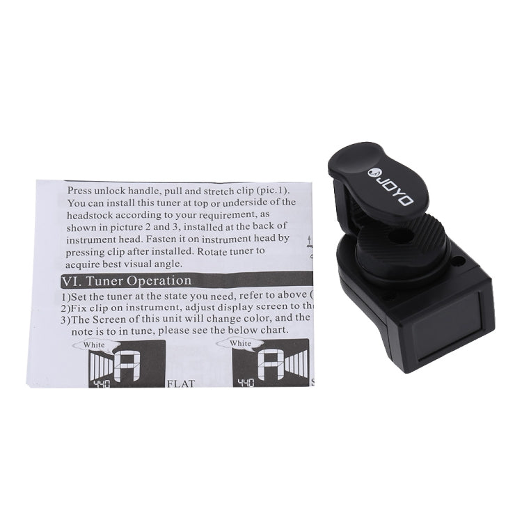 JOYO JT-306 Mini Digital LCD Clip-on Tuner for Acoustic Electric Guitar Bass Violin Ukulele