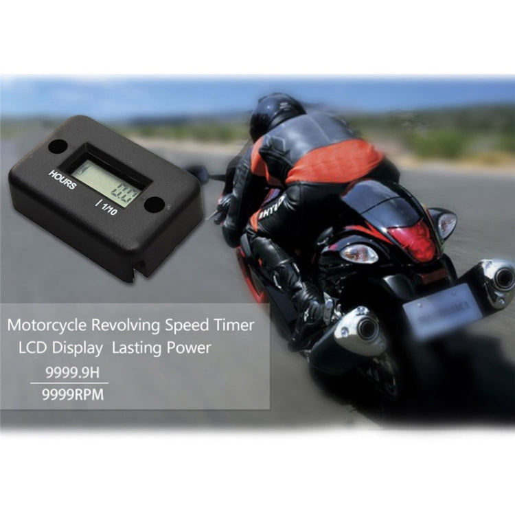 B708BK Waterproof Timer Digital Alarm Clock  for Motorcycle ATV
