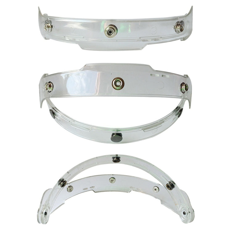 Soman Motorcycle Bubble Visor Open Face Helmet Visor Helmet Windshield Shield with Transparent Frame