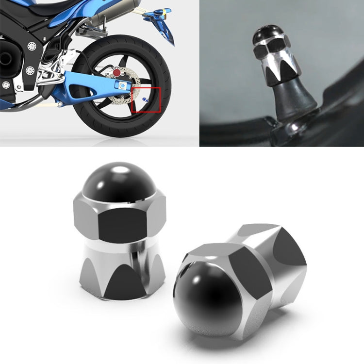 2 PCS Motorcycles Gas Cap Mouthpiece Cover Tire Cap Tire Valve Caps