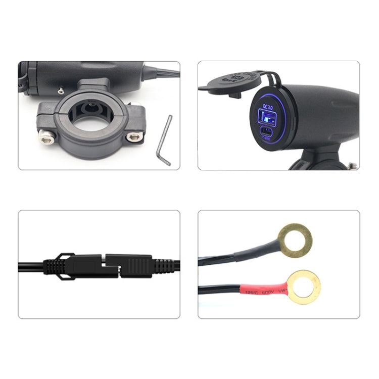 C5931-Z Motorcycle 45W PD Fast Charge + QC3.0 Dual Interface Charger