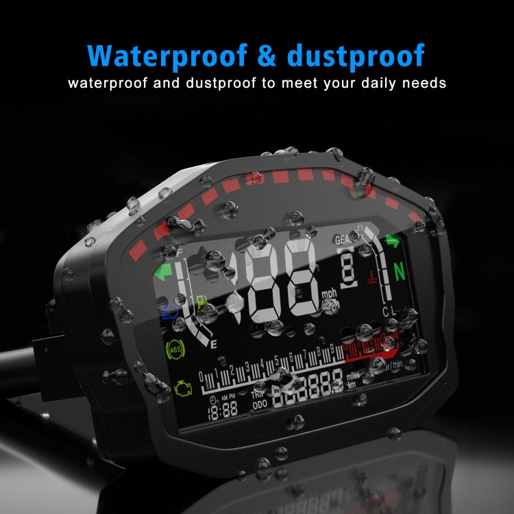 CS-1089A1 Motorcycle Modified Multi-function LCD Color Screen Odometer Tachometer