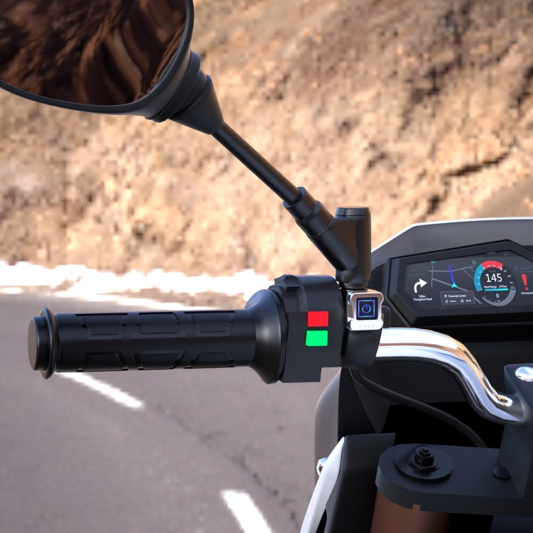 WUPP ZH-983C1 Motorcycle Modified Intelligent Electric Heating Hand Cover Heated Grip Handlebar with Three Gear Temperature Control