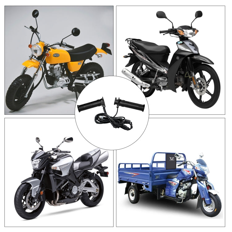 WUPP CS-990A1 Motorcycle Modified Intelligent Electric Heating Hand Cover Heated Grip Handlebar with Five Gear Temperature Control & Five Colors Indicator