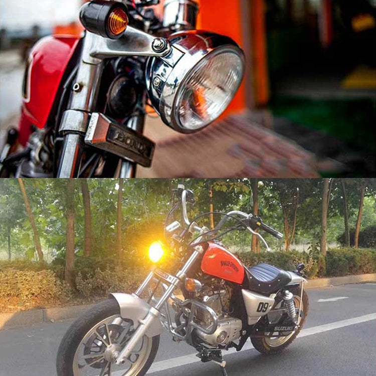 5.75 inch Motorcycle Black Shell Retro Lamp LED Headlight Modification Accessories for CG125 / GN125