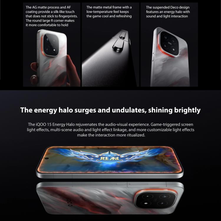 vivo iQOO 15, 16GB+256GB, 6.85 inch Android 16 OriginOS 6 Snapdragon 8 Elite Gen 5 Octa Core, OTG, NFC, Network: 5G, Support Google Play