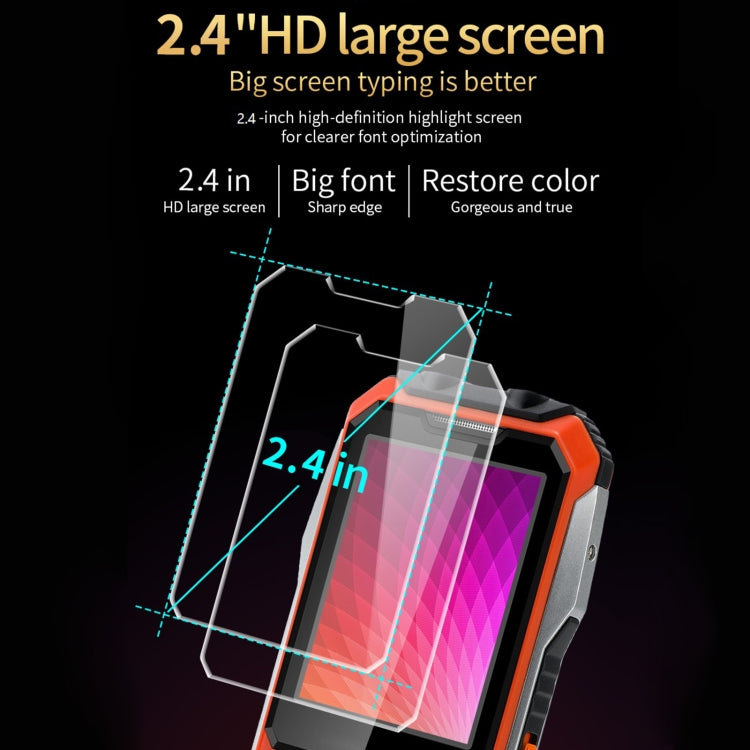 Waterproof Shockproof Dustproof, 6800mAh Battery, 2.4 inch, 21 Keys, LED Flashlight, FM, SOS, Dual SIM, Network: 4G