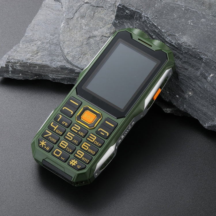 Waterproof Shockproof Dustproof, 16800mAh Battery, 2.4 inch, 21 Keys, Bluetooth, LED Flashlight, FM, SOS, Dual SIM, Network: 2G