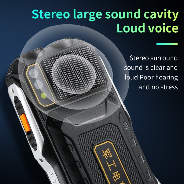 Waterproof Shockproof Dustproof, 16800mAh Battery, 2.4 inch, 21 Keys, Bluetooth, LED Flashlight, FM, SOS, Dual SIM, Network: 2G