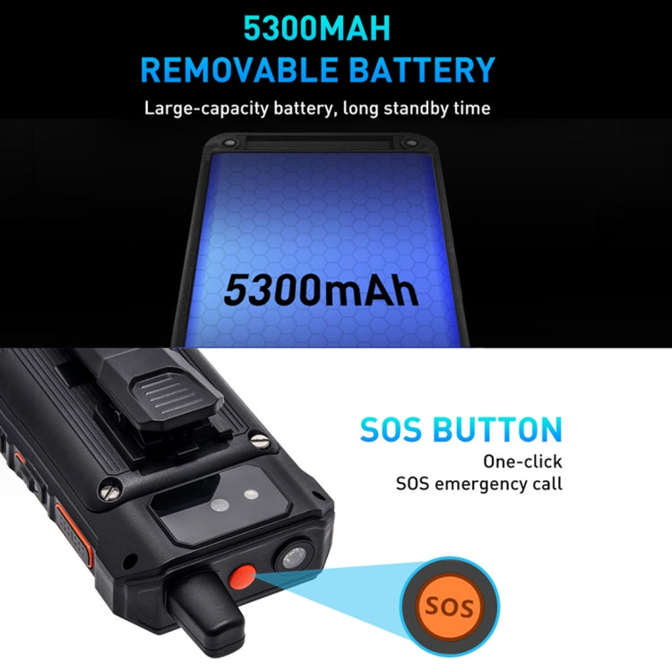 Waterproof Dustproof Shockproof, 5300mAh Battery, 2.4 inch Android 8.1 Qualcomm MSM8909 Quad Core up to 1.1GHz, Network: 4G, Dual SIM, PPT, SOS