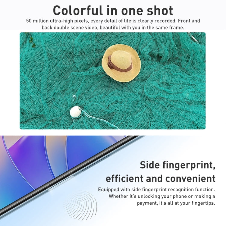 Dual Back Cameras, Side Fingerprint Identification, 6000mAh Battery, 6.74 inch Magic UI 6.1 (Android 12) MediaTek Dimensity 700 Octa Core up to 2.2GHz, Network: 5G, Not Support Google Play