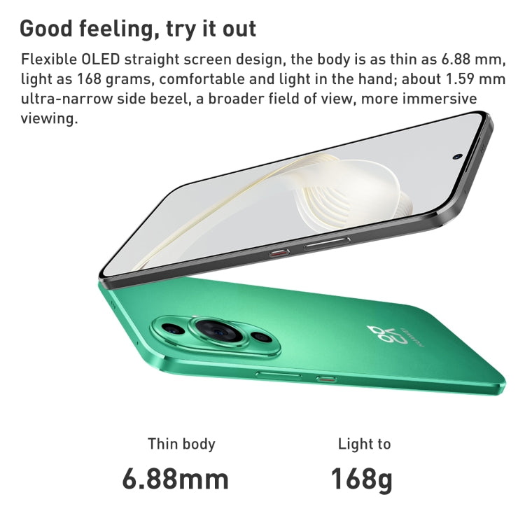 Dual Back Cameras, Screen Fingerprint Identification, 6.7 inch Kunlun Glass HarmonyOS Qualcomm Snapdragon 778G 4G Octa Core up to 2.4GHz, Network: 4G, OTG, NFC, Not Support Google Play