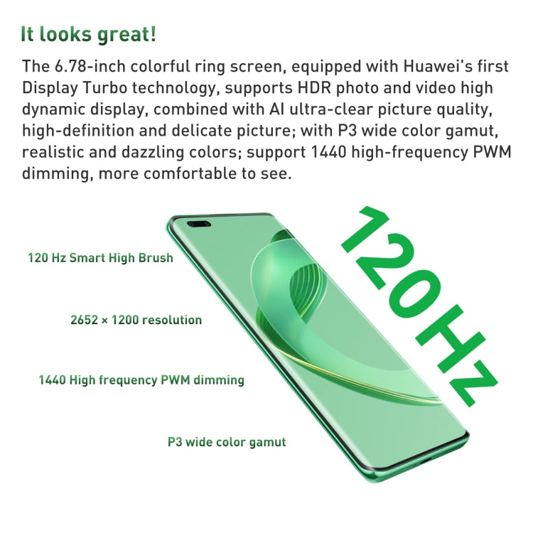 Dual Back +Dual Front Cameras, Screen Fingerprint Identification, 6.78 inch Kunlun Glass HarmonyOS Qualcomm Snapdragon 778G 4G Octa Core up to 2.4GHz, Network: 4G, OTG, NFC, Not Support Google Play