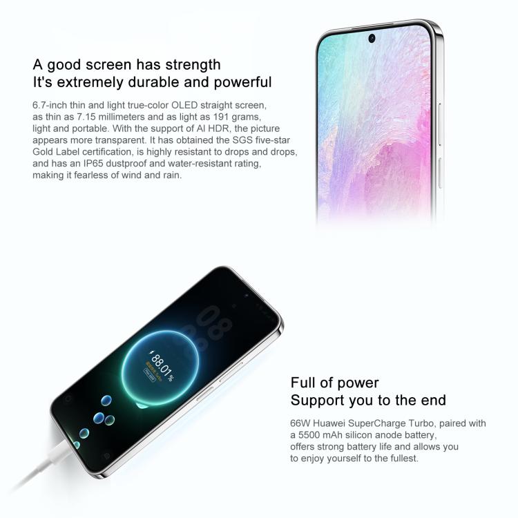 Huawei nova 14 Vitality, 12GB+512GB, Side Fingerprint Identification, 6.7 inch HarmonyOS 5.1, NFC, OTG, Not Support Google Play