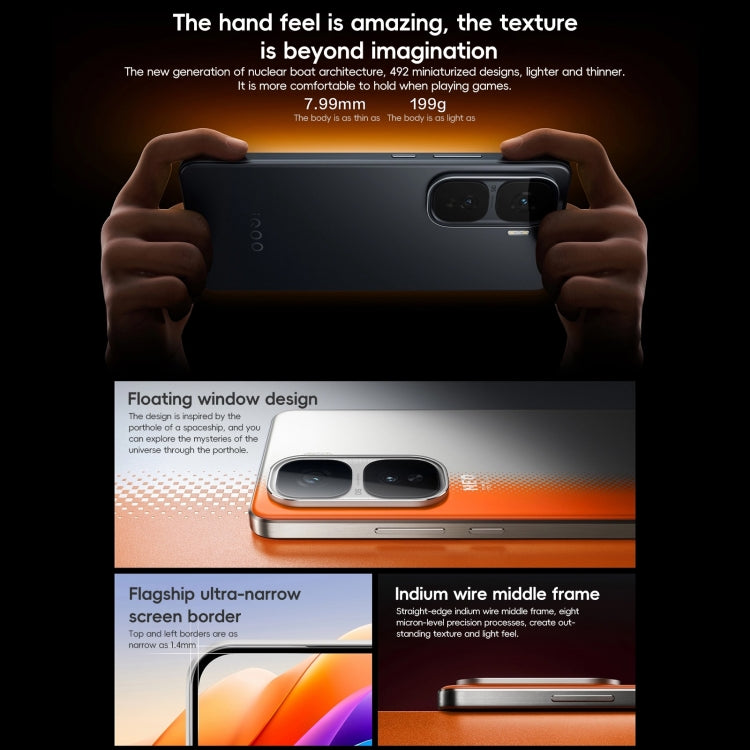 vivo iQOO Neo10 Pro, 12GB+256GB, Face ID / Screen Fingerprint Identification, 6.78 inch Android 15 OriginOS 5 Dimensity 9400 Octa Core, OTG, NFC, Network: 5G, Support Google Play