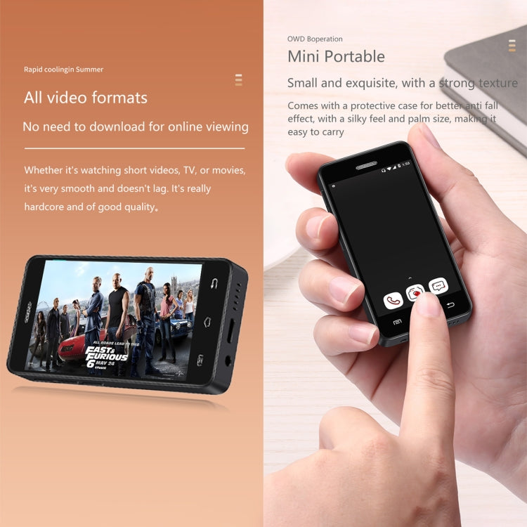 MELROSE S9 Pro, 2GB+16GB, 3.0 inch Android 8.1 MTK6580 Quad Core, Bluetooth, WiFi, Network: 3G, Dual SIM