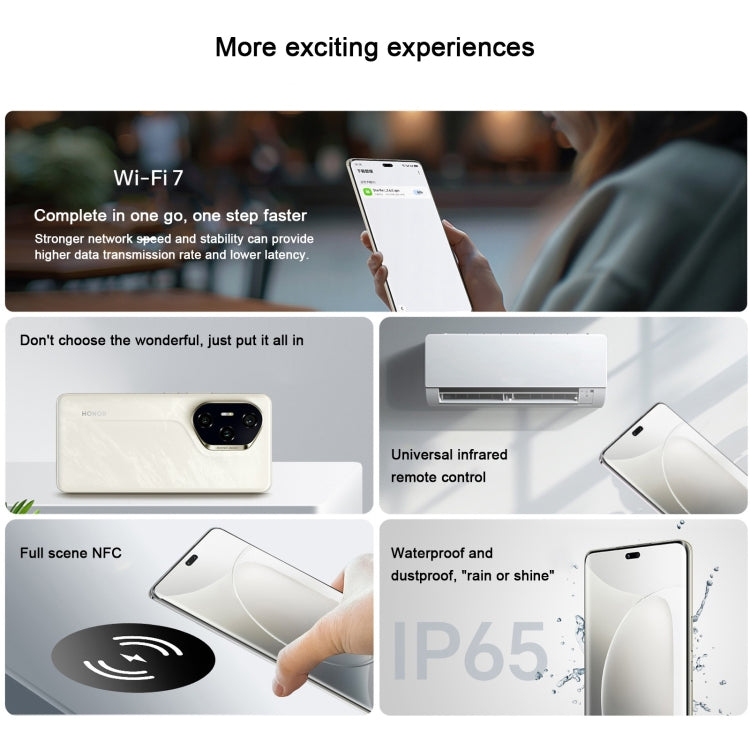 Honor 300 Pro, 12GB+512GB, Screen Fingerprint, 6.78 inch MagicOS 9.0 / Android 15 Snapdragon 8 Gen 3 Octa Core, Network: 5G, NFC, OTG, Not Support Google Play