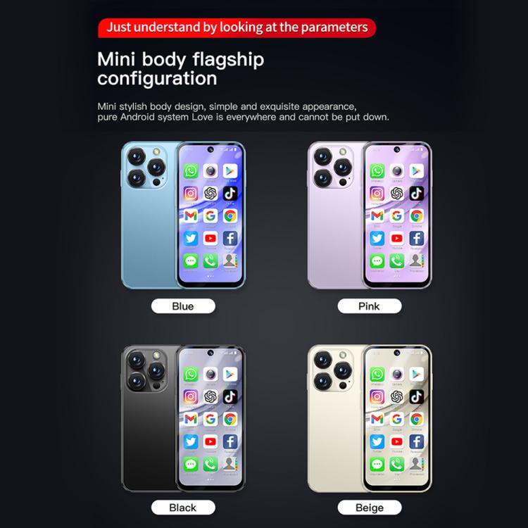 SOYES XS19 Pro, 3GB+32GB, 3.8 inch Android 12.0 MTK6762 Quad Core, Network: 4G, Dual SIM, GPS, OTG, Support Google Play Store