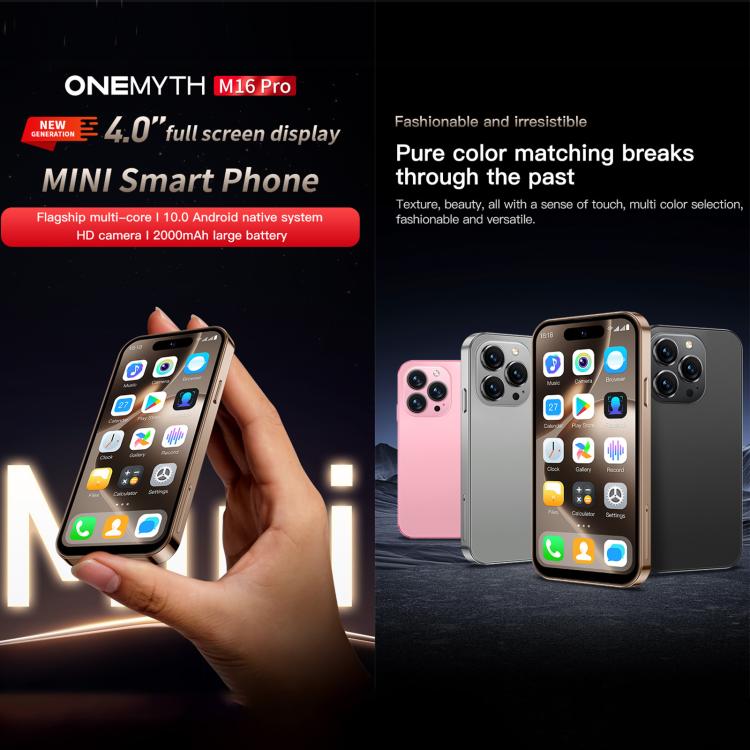 SOYES ONEMYTH M16 Pro, 2GB+16GB, 4.0 inch Android 10.0 MTK6580 Quad Core, Network: 3G, Dual SIM