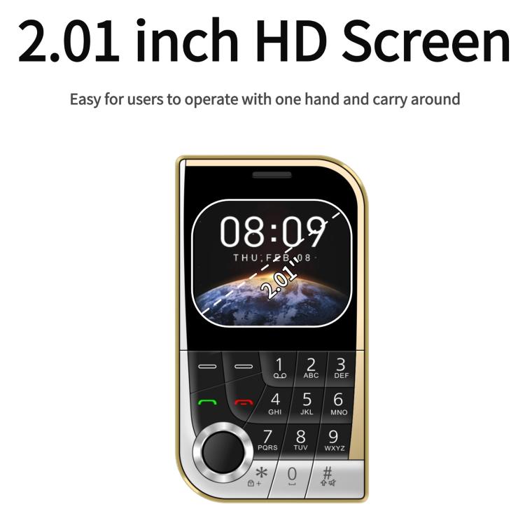 V10 Card Mobile Phone, 2.01 inch, MTK6261D, Support Bluetooth, FM, Torch, GSM, Dual SIM