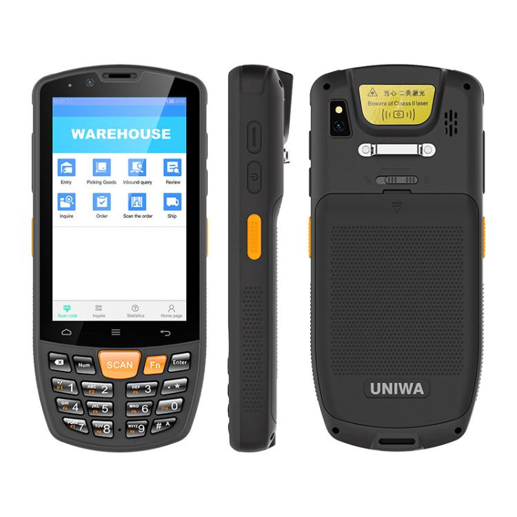 UNIWA HS006 Industrial PDA QR Code Scanner, 2GB+16GB, 4.0 inch Android 11 MediaTek MT6762 Octa Core, RFID, NFC, Network: 4G