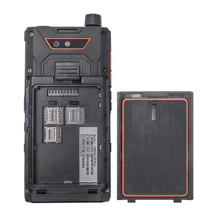 UNIWA P4 Plus VHF Walkie Talkie Rugged Phone, 4GB+64GB, 4.0 inch Android 14 MediaTek MT6765 Helio P35 Octa Core, Network: 4G