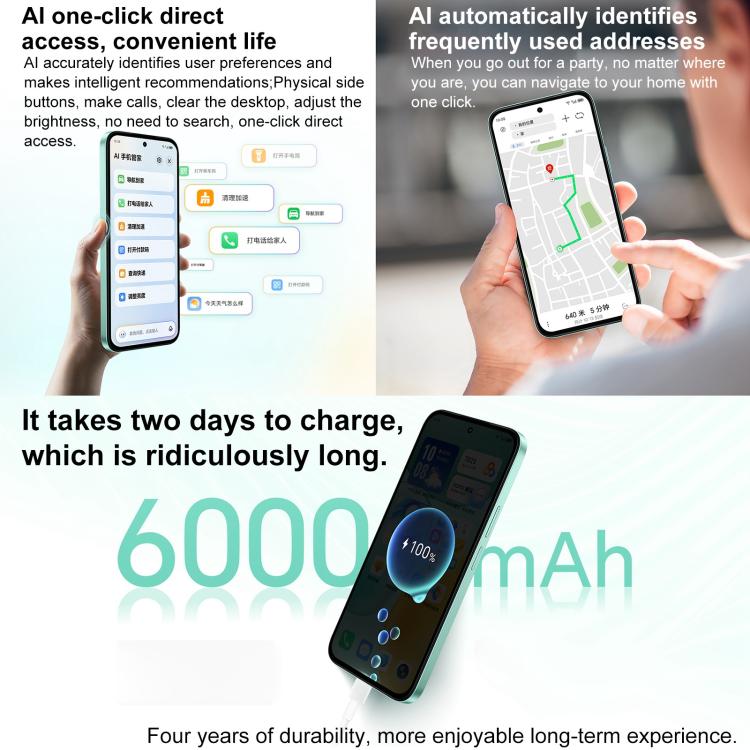 Honor Play 60, 8GB+256GB, Side Fingerprint, 6.61 inch MagicOS 9.0 Dimensity 6300 Octa Core, Network: 5G, OTG