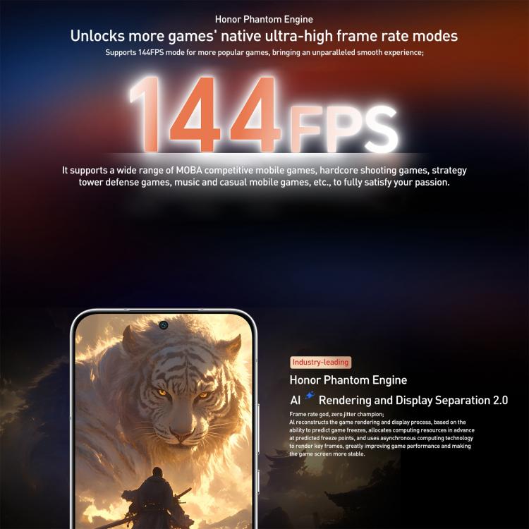 Honor GT Pro, 16GB+1TB, Ultrasonic Fingerprint, 6.78 inch MagicOS 9.0 / Android 15 Snapdragon 8 Elite Octa Core, Network: 5G, NFC, OTG