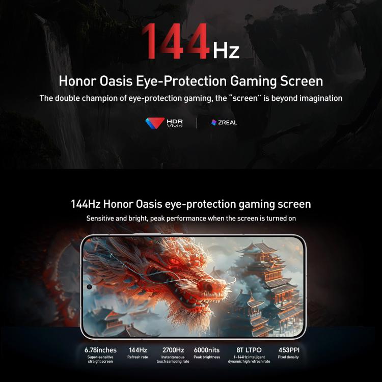 Honor GT Pro, 16GB+1TB, Ultrasonic Fingerprint, 6.78 inch MagicOS 9.0 / Android 15 Snapdragon 8 Elite Octa Core, Network: 5G, NFC, OTG