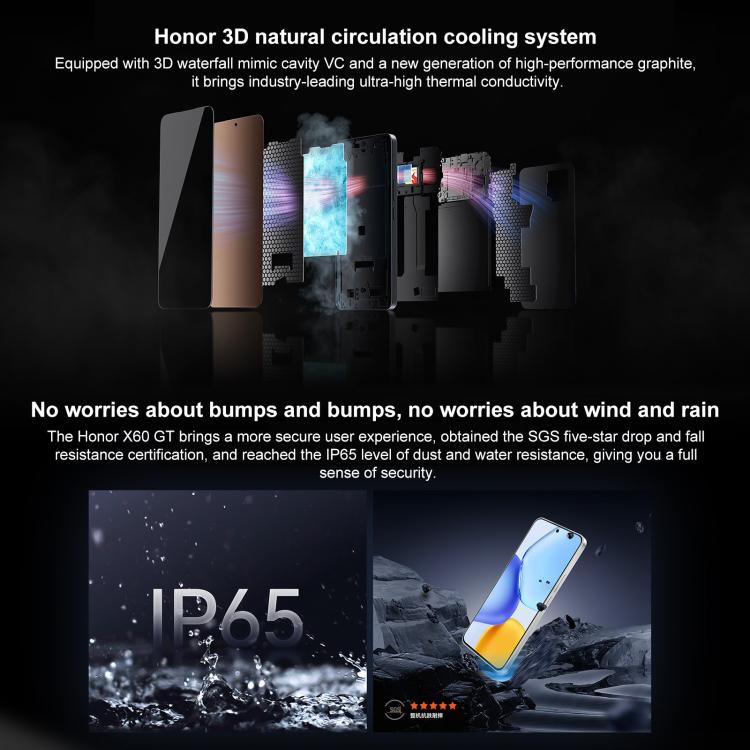 Honor X60 GT, 16GB+512GB, In-screen Fingerprint, 6.7 inch MagicOS 9.0 Android 15.0 Snapdragon 8+ Gen 1 Octa Core, Network: 5G, OTG, NFC