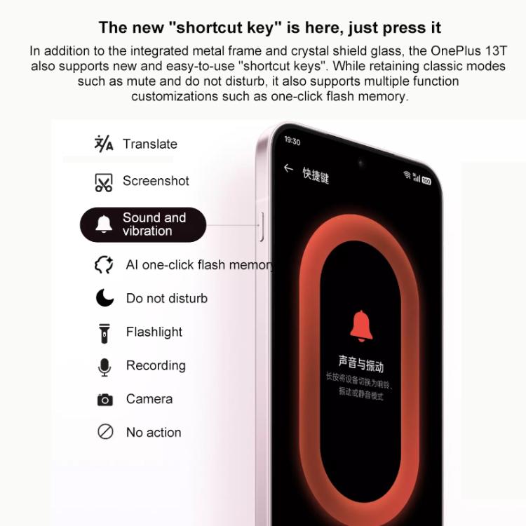 OnePlus 13T, 12GB+256GB, Screen Fingerprint Identification, 6.32 inch ColorOS 15.0 Snapdragon 8 Elite Octa Core, NFC, Network: 5G