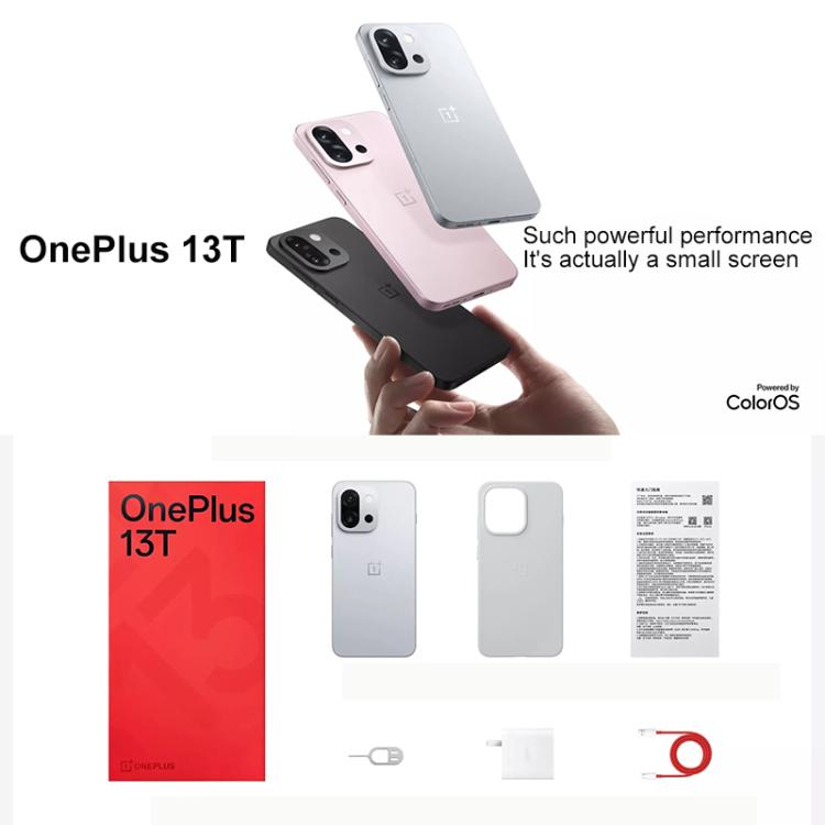 OnePlus 13T, 16GB+256GB, Screen Fingerprint Identification, 6.32 inch ColorOS 15.0 Snapdragon 8 Elite Octa Core, NFC, Network: 5G