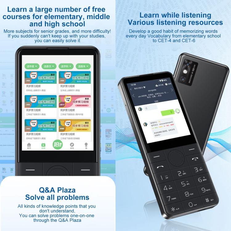 DOOV Z17 Pro Keypad Phone, 3GB+32GB, 2.8 inch Android 13 Mediatek MT6762 Octa Core, Network: 4G