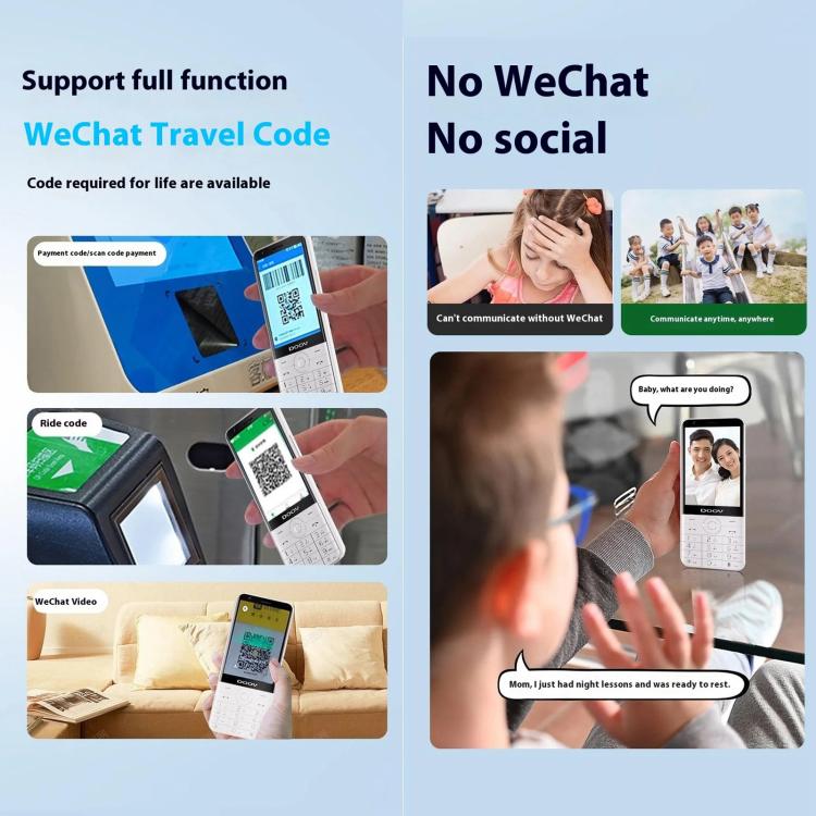 DOOV R17 Pro /  Z17 Keypad Phone, 4GB+64GB, 3.5 inch Android 12 Mediatek MT6761 Quad Core, Network: 4G, Support Google Store