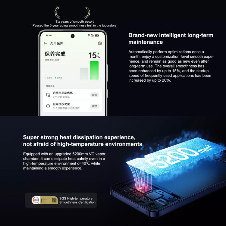 OPPO A6 GT, 12GB+256GB, Screen Fingerprint, 6.8 inch ColorOS 15.0 Android 15 Qualcomm Snapdragon 7 Gen 3 Octa Core, NFC,Network: 5G