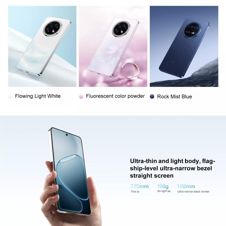 OPPO A6 GT, 12GB+256GB, Screen Fingerprint, 6.8 inch ColorOS 15.0 Android 15 Qualcomm Snapdragon 7 Gen 3 Octa Core, NFC,Network: 5G