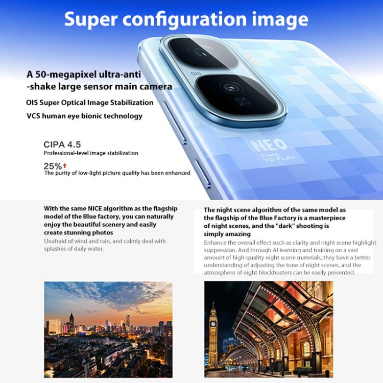 vivo iQOO Neo10 Pro+, 12GB+512GB, Screen Fingerprint, 6.82 inch Android 15 OriginOS 5 Snapdragon 8 Elite Octa Core, OTG, NFC, Network: 5G, Support Google Play