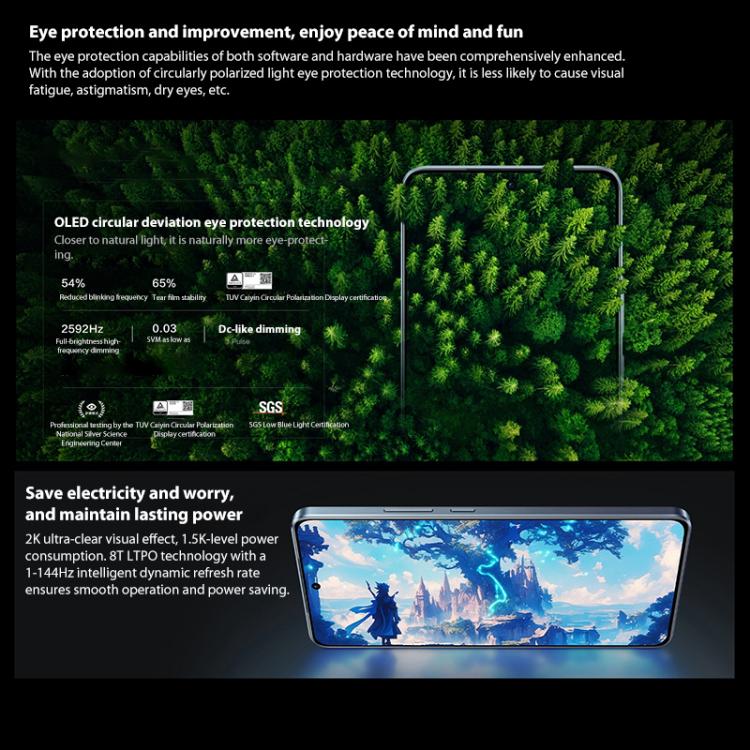 vivo iQOO Neo10 Pro+, 16GB+512GB, Screen Fingerprint, 6.82 inch Android 15 OriginOS 5 Snapdragon 8 Elite Octa Core, OTG, NFC, Network: 5G, Support Google Play